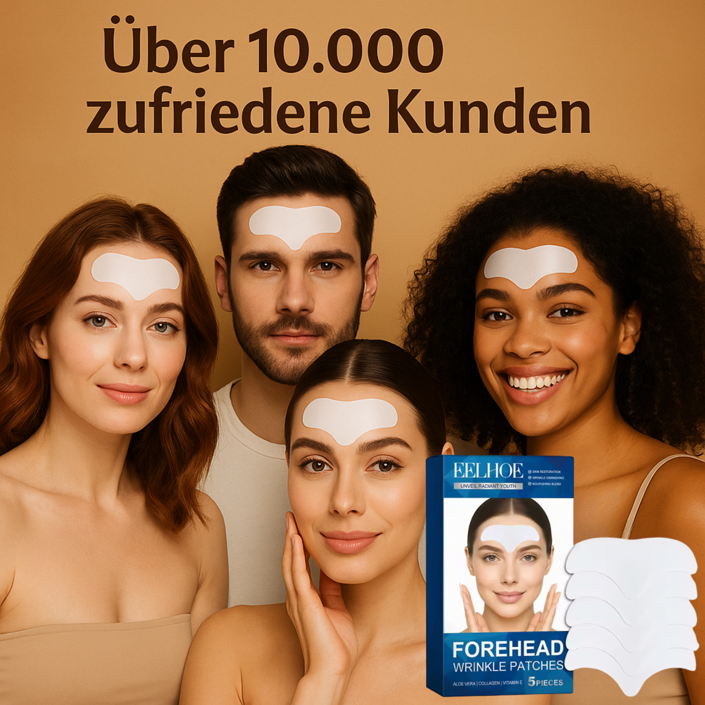 Stirnfalten-Patches mit Aloe-Vera von Lee-Loe